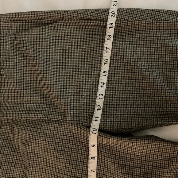 Zara Gray Checkered Ankle Pants - Picture 6 of 10